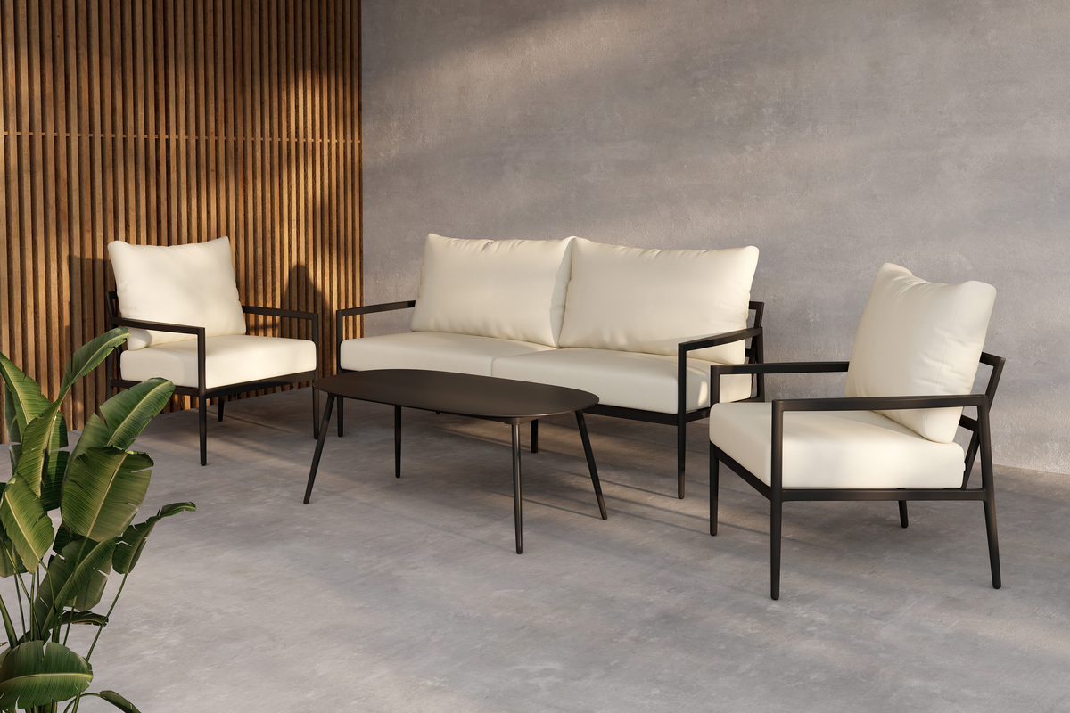 Loungeset 'Pozzallo' - Schwarz