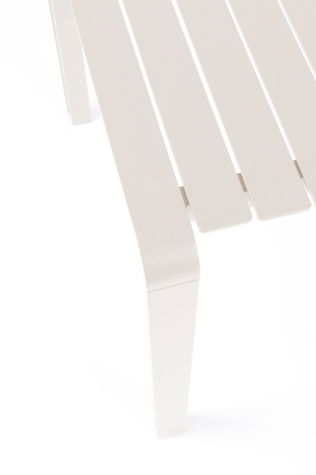 Gartentisch 'Vondel' 168,5x87cm - Weiß 