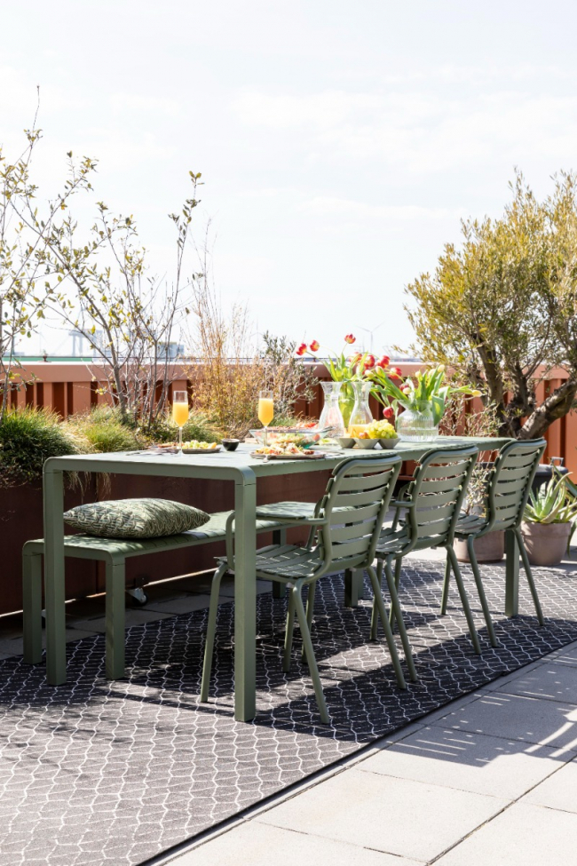 Gartentisch 'Vondel' 214x97cm - Grün