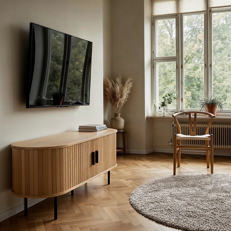 Tv bank 'Holmvik' - Natur/Schwarz