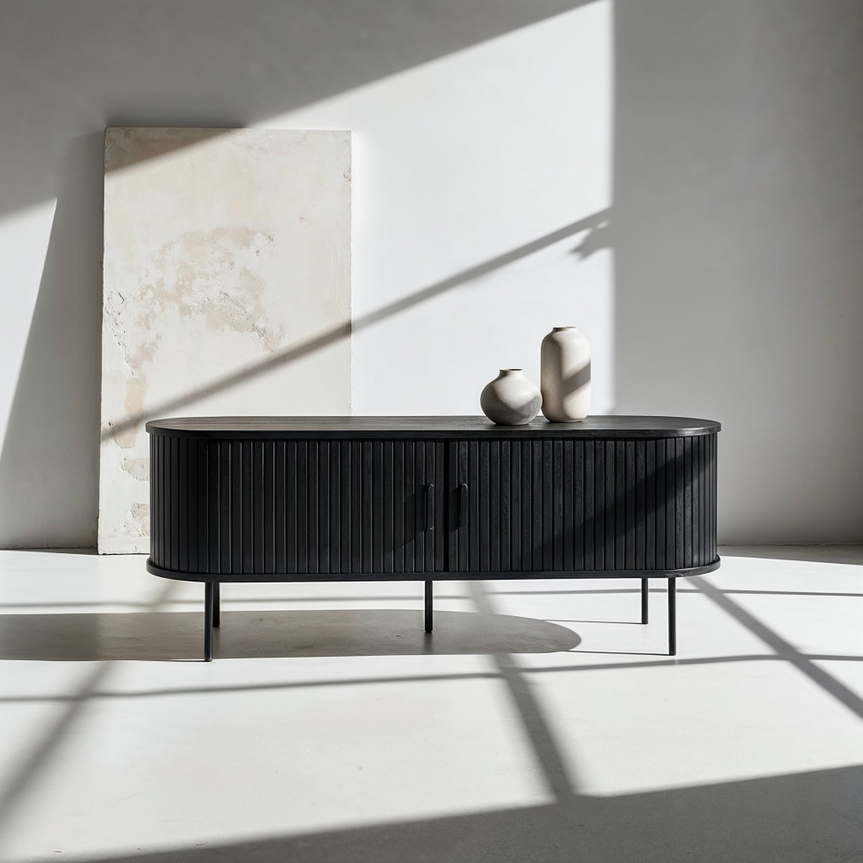 Tv-bank 'Holmvik' - Schwarz