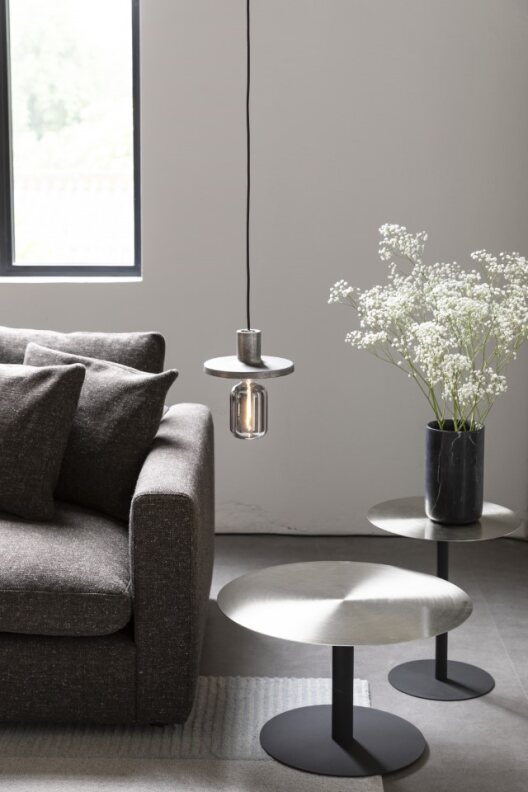 Couchtisch 'Snow' - Stahl/Schwarz