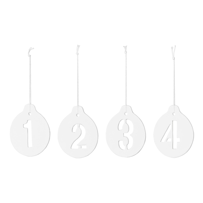 Christbaumschmuck 'Etikett' - Grau