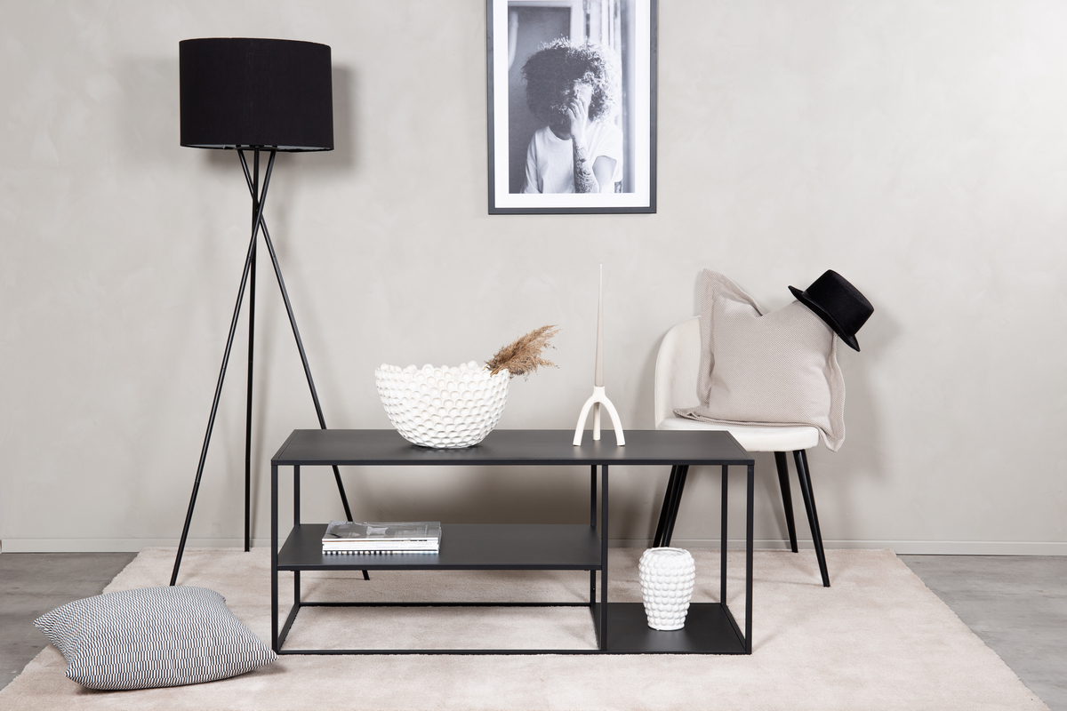 Couchtisch 'Staal' 120x50cm - Schwarz