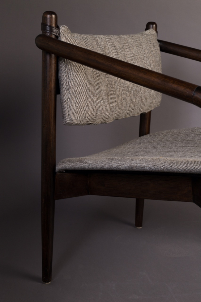 Stuhl 'Torrance' - Walnuss/Beige