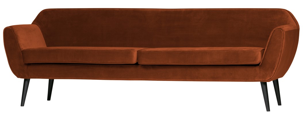 Sofa 'Rocco' - Rost/Samt