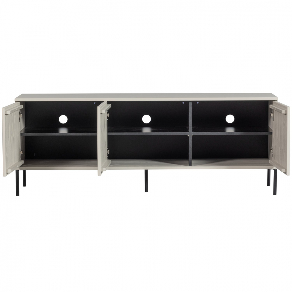 TV-Ständer 'New Gravure' 150 cm - Beige/Schwarz