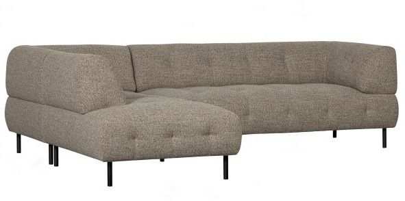 Linkes Ecksofa 'Lloyd' - Braun