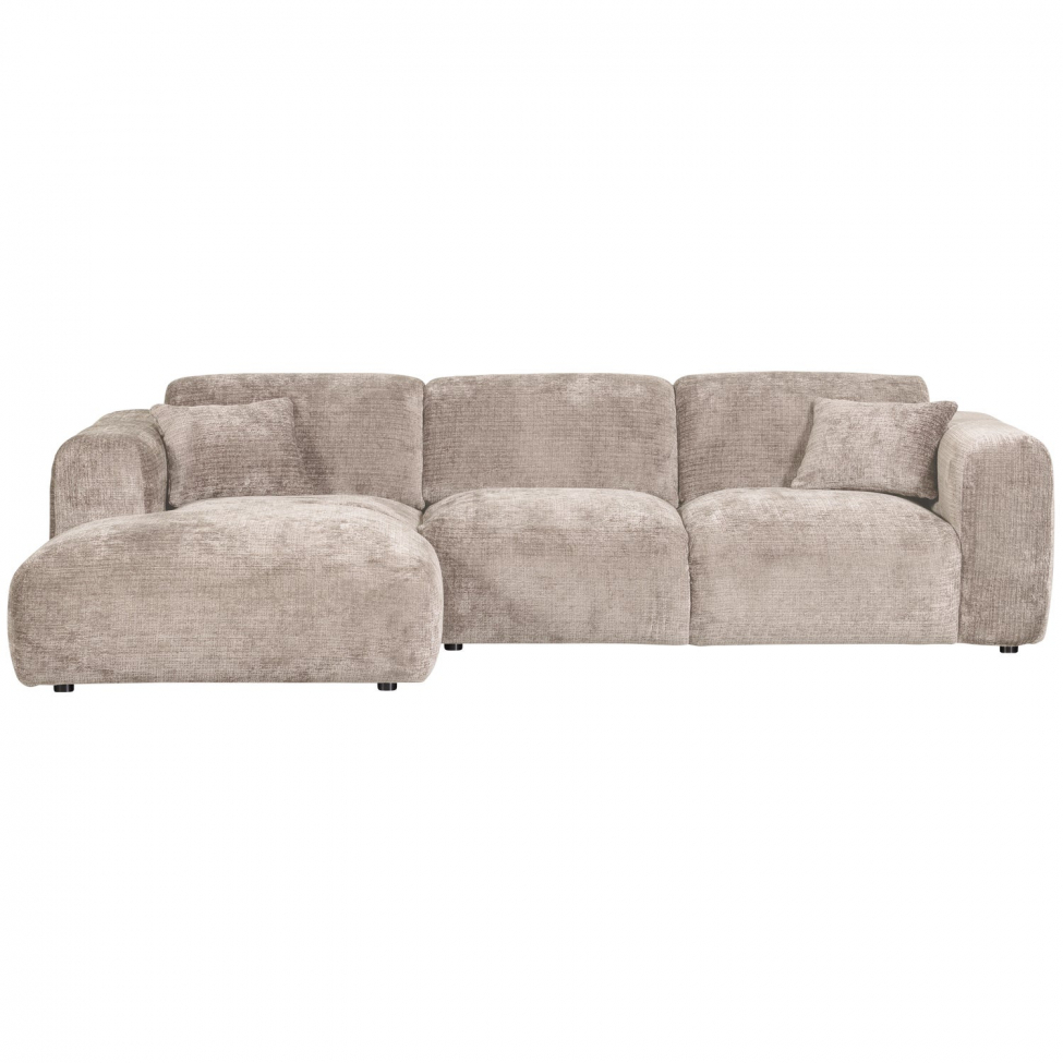 Sofa 'Cloud' 3-Sitzer Chaiselongue links - Grau