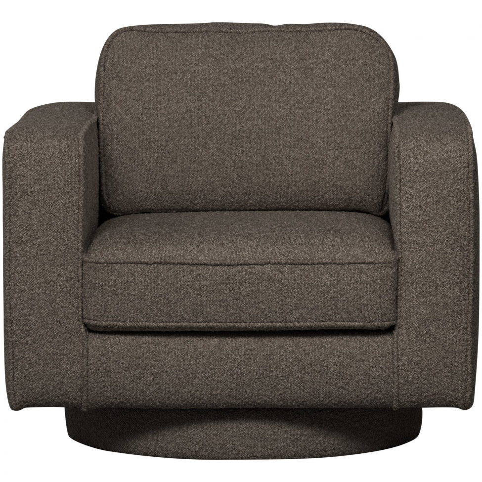 Drehsessel 'Lazy' - Graues Bouclé