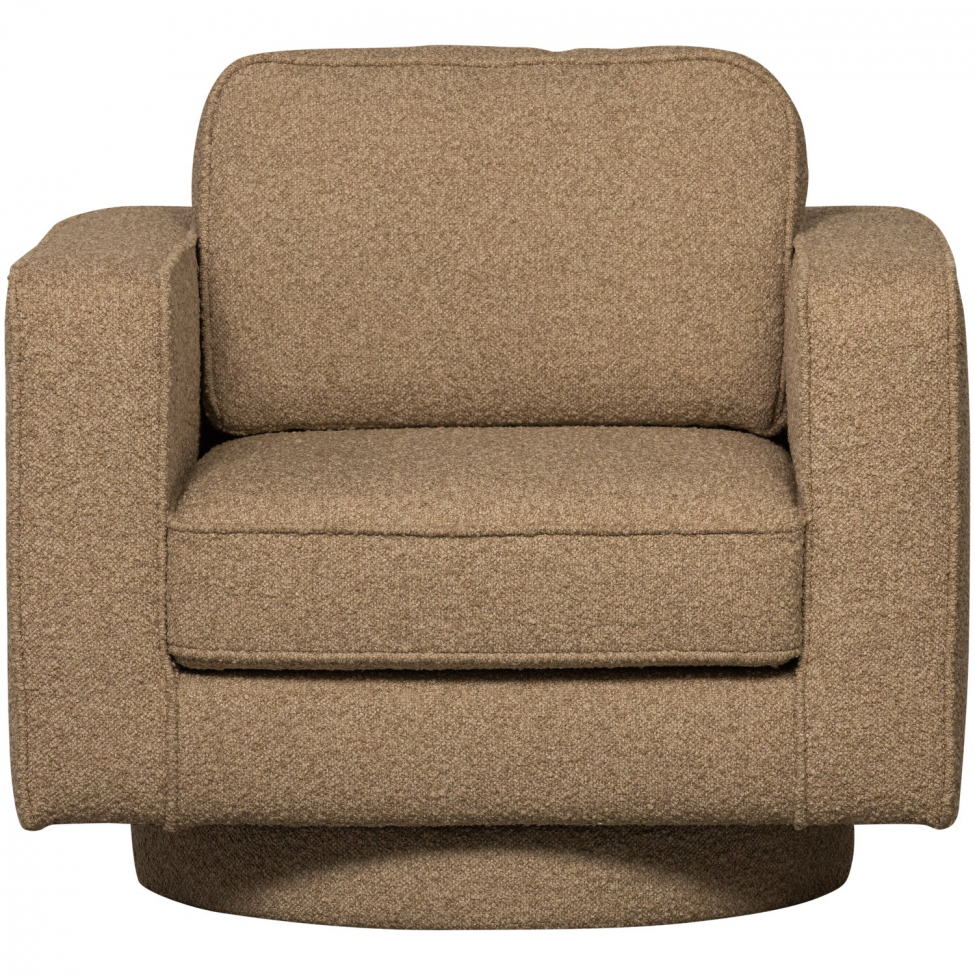 Drehsessel 'Lazy' - Braunes Bouclé