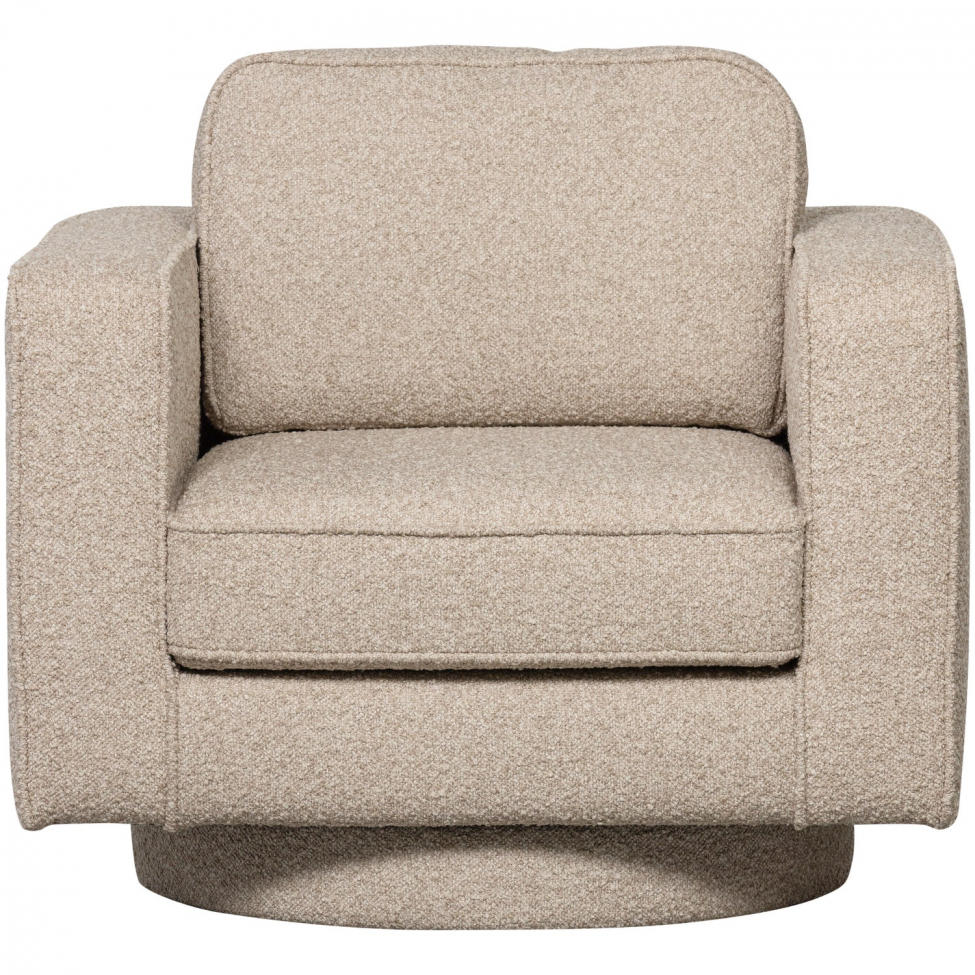 Drehsessel 'Lazy' - Beige Bouclé