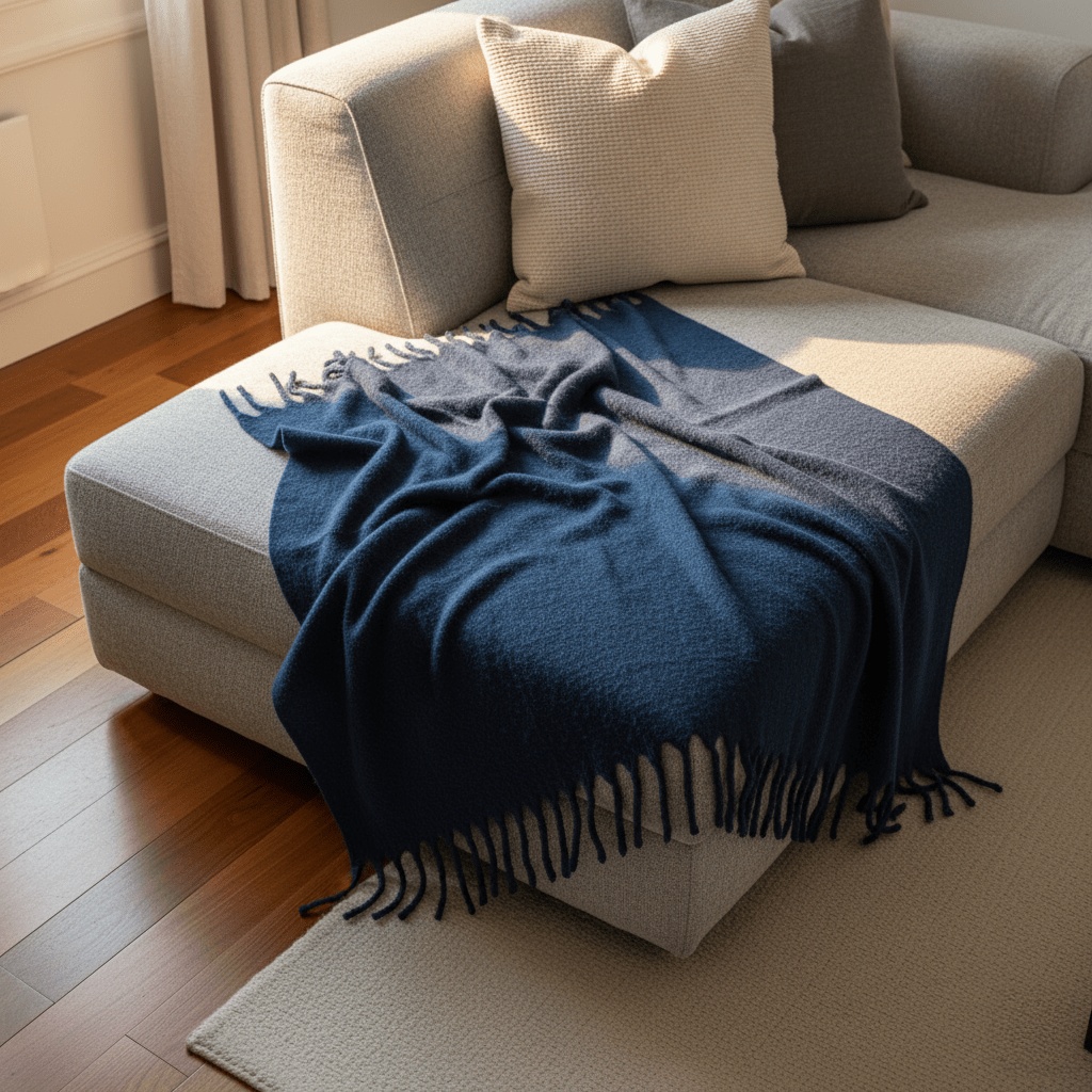 Karomuster 'Samantha', 130 x 170 cm – Blau