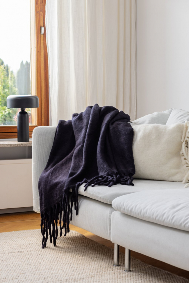 Karomuster 'Samantha' 130 x 170 cm – Schwarz