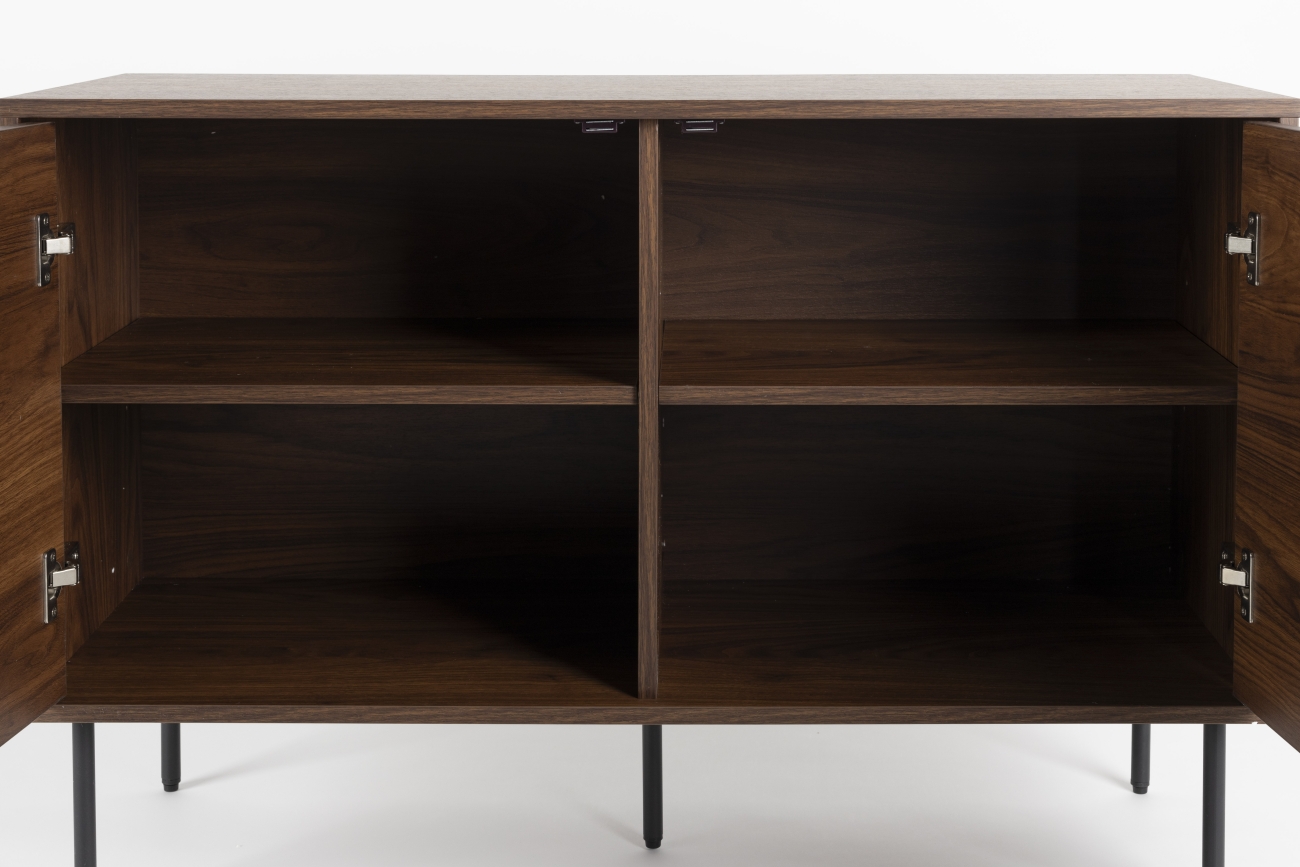 Beistelltisch 'Stripes Low' 120x42x50 cm - Braun