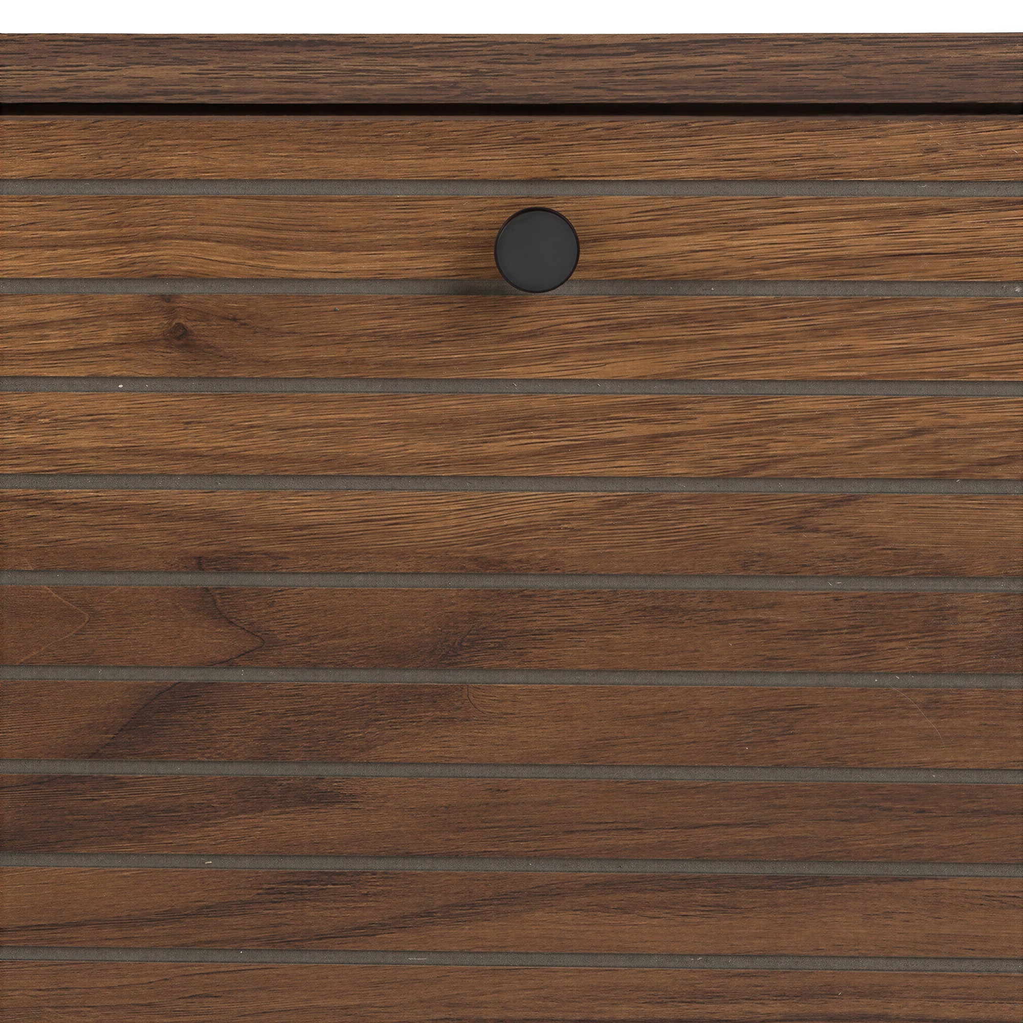 Beistelltisch 'Stripes Low' 120x42x50 cm - Braun