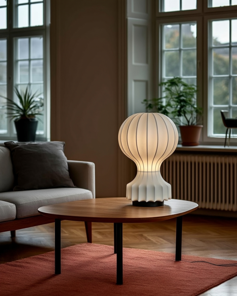 Lampe 'Senigallia' L - Weiß/Schwarz