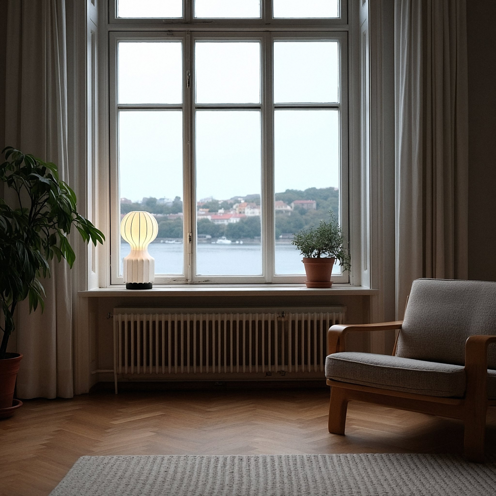 Lampe 'Senigallia' S - Weiß/Schwarz