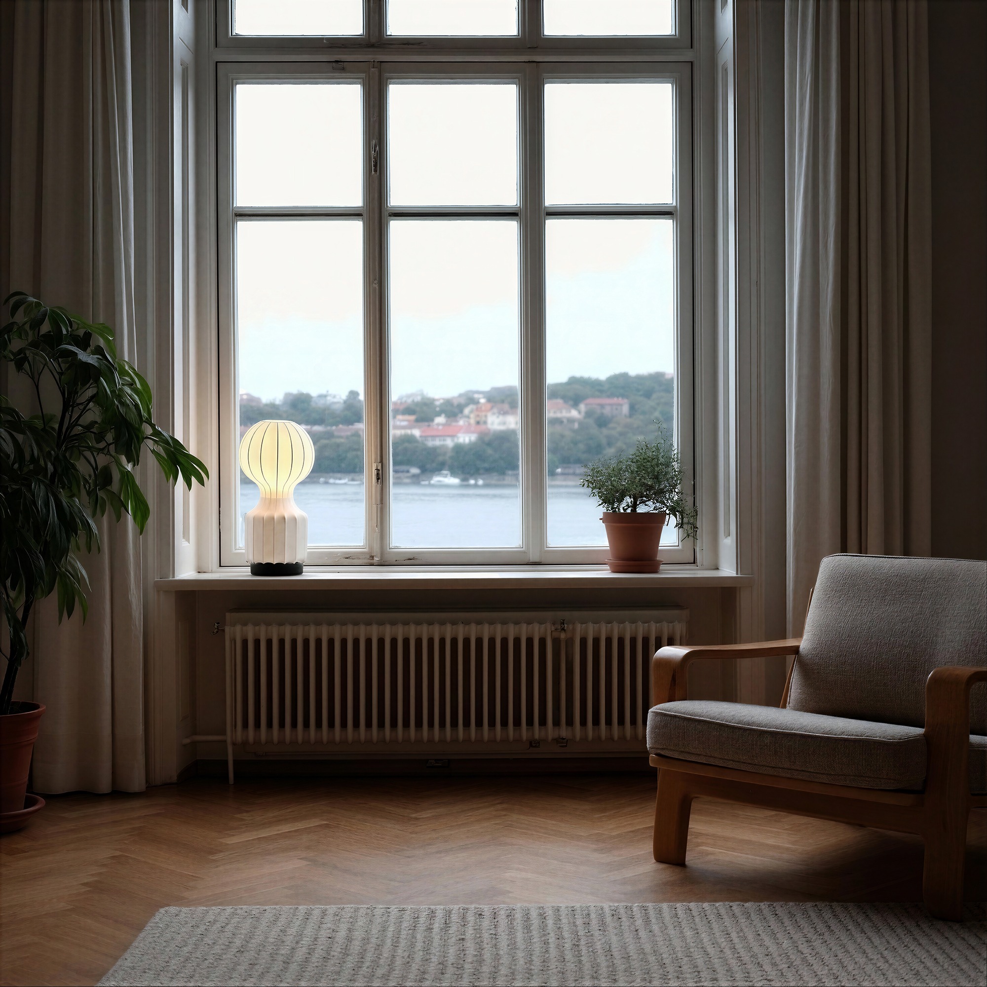 Lampe 'Senigallia' S - Weiß/Schwarz
