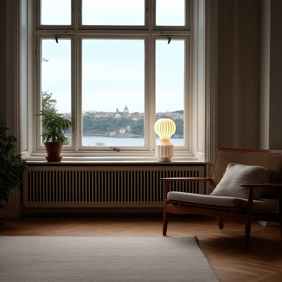 Lampe 'Senigallia' S - Weiß/Weiß