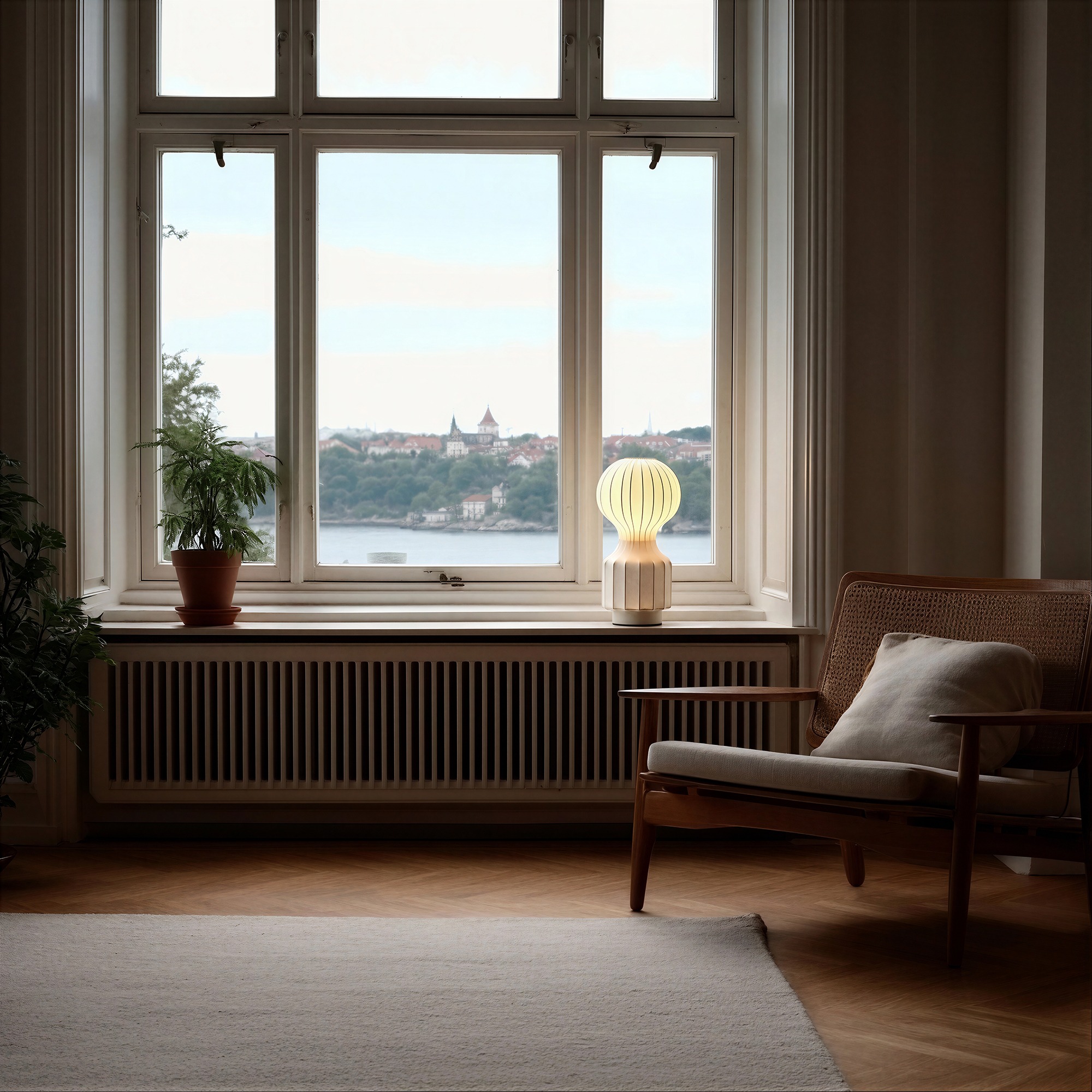 Lampe 'Senigallia' S - Weiß/Weiß