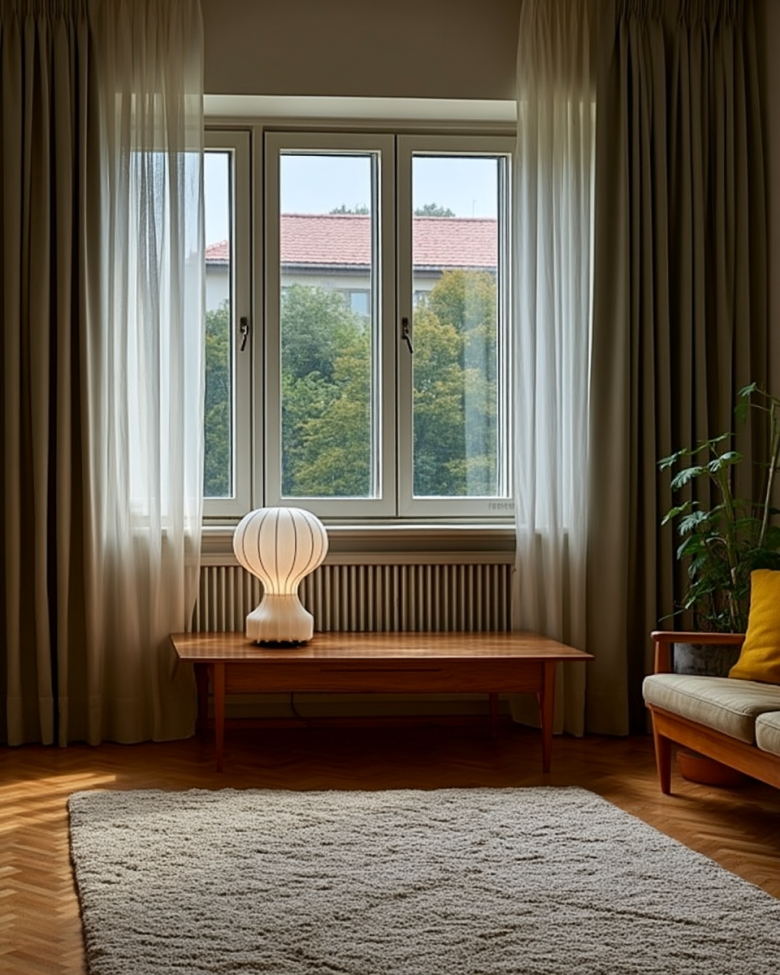 Lampe 'Senigallia' M - Weiß/Schwarz