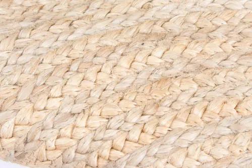 Runder Teppich 'Flätan' 120cm - Jute