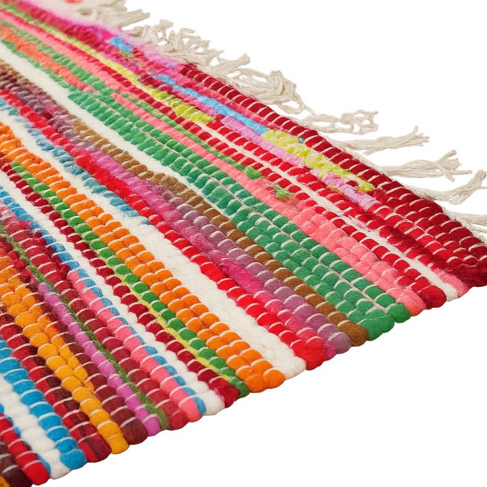 Flickenteppich 'Happy' 60x110cm - Mehrfarbig