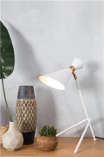 Tischlampe 'Shady' - Weiß