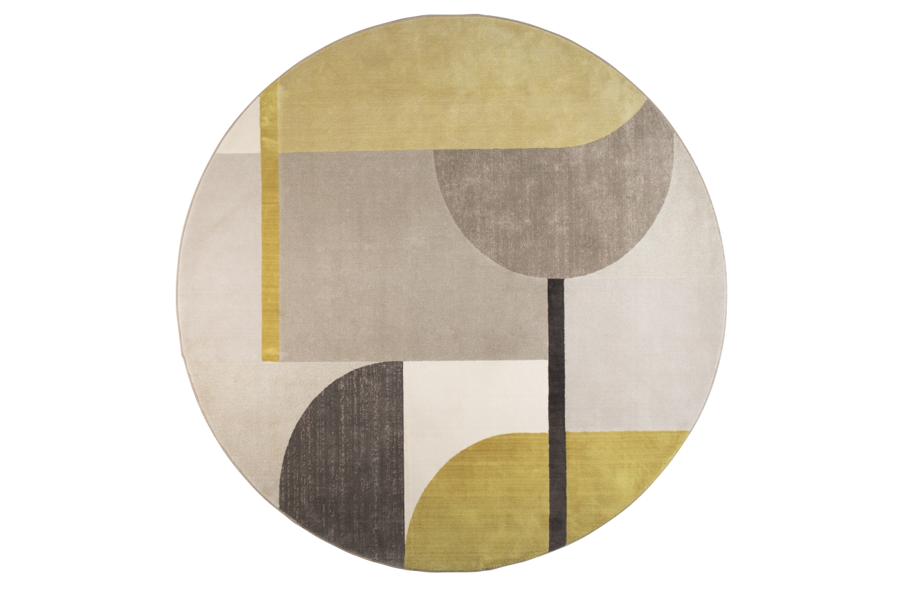 Teppich 'Hilton' 240cm - Grau/Gelb