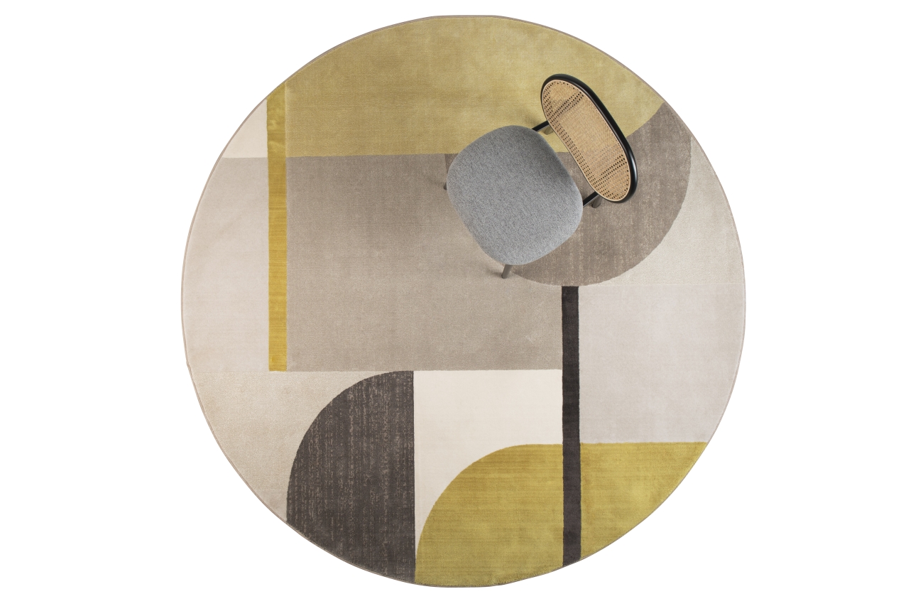 Teppich 'Hilton' 240cm - Grau/Gelb