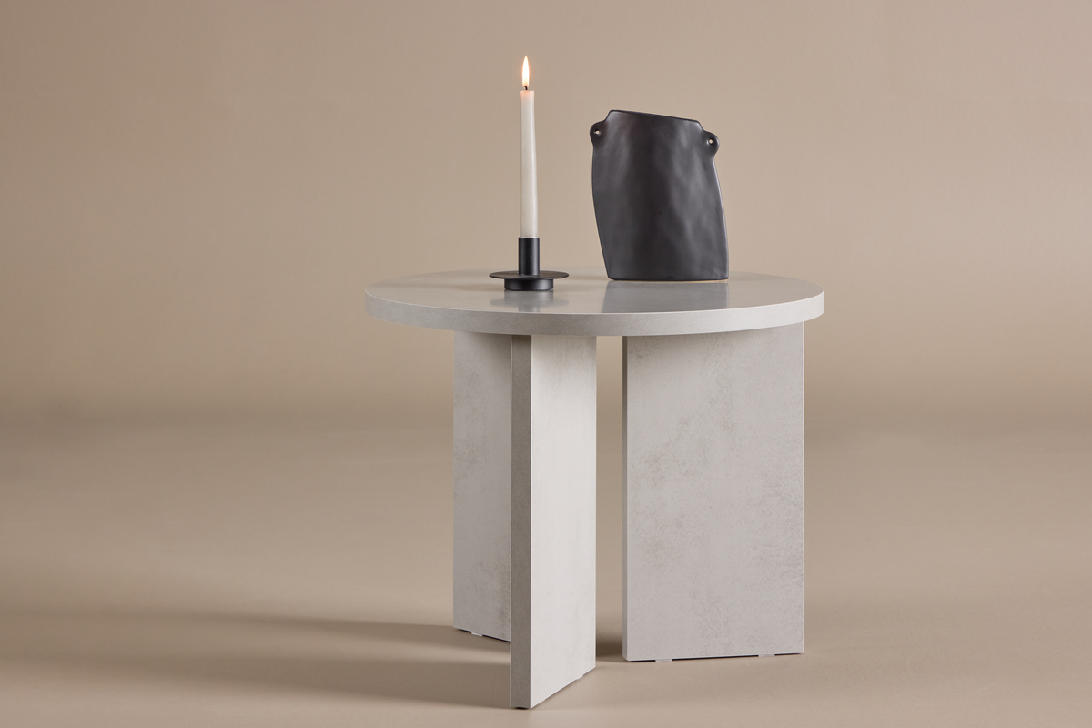 Couchtisch 'Stjärnvik' Rund 55cm - Grau