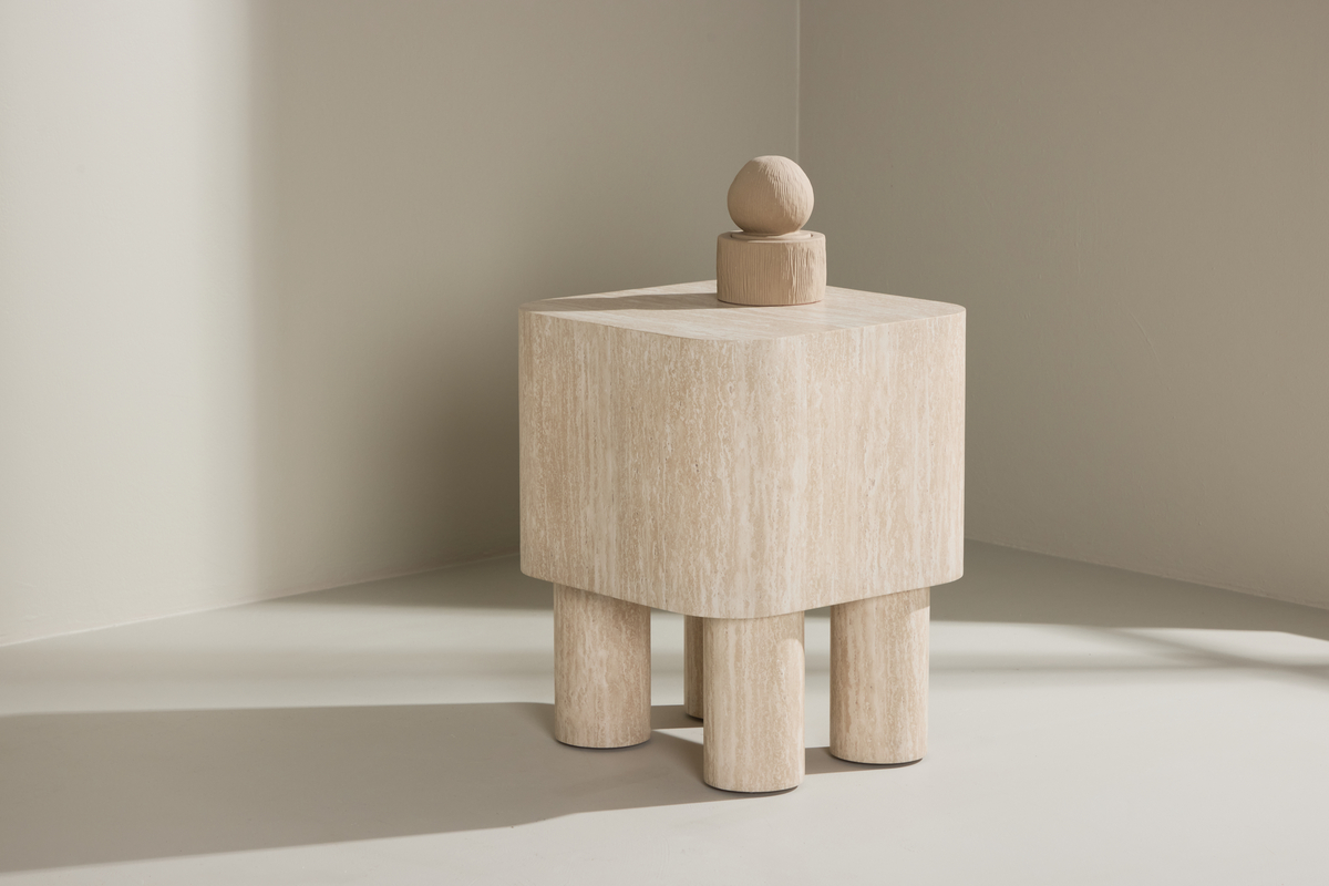 Beistelltisch 'Tusa' 40x40cm - Beige