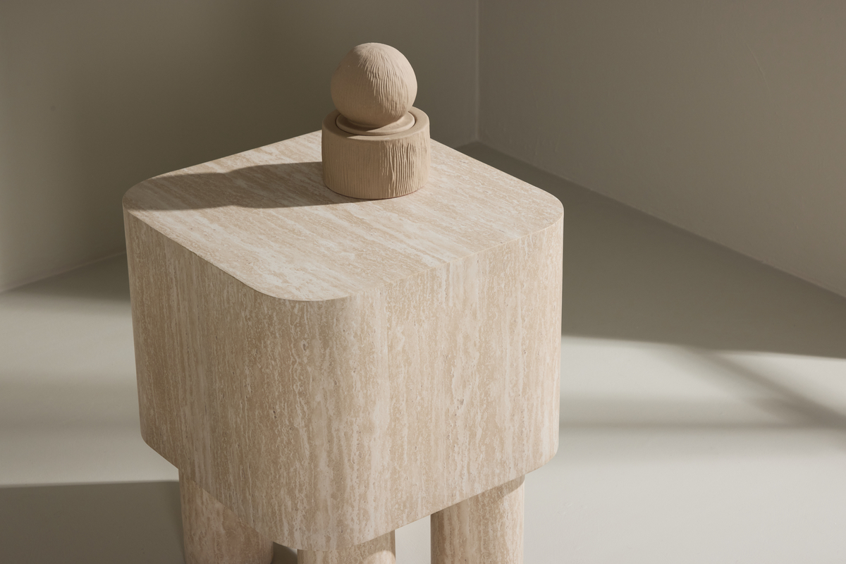 Beistelltisch 'Tusa' 40x40cm - Beige
