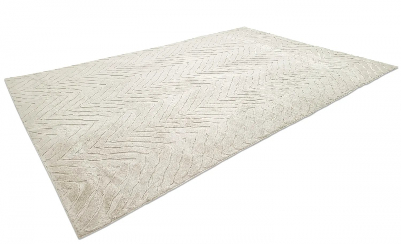 Runder Teppich 'Wren' 80 x 160cm – Weiß