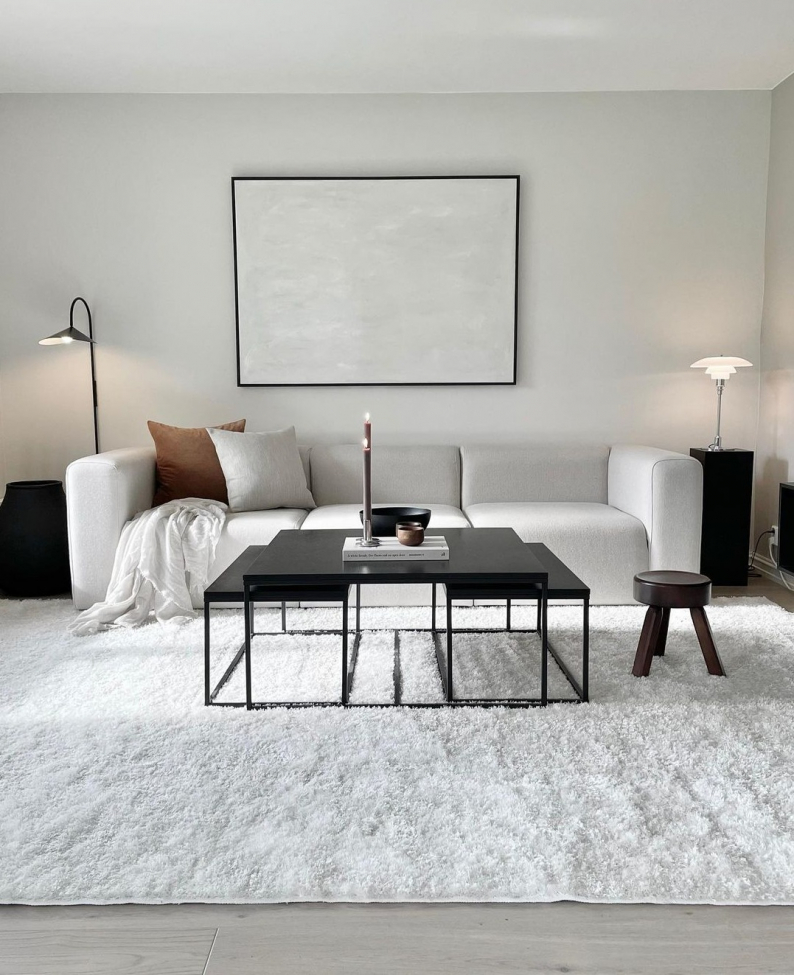 Teppich 'Cosy' 60x120cm - Weiß