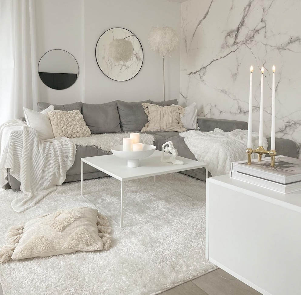Teppich 'Cosy' 60x120cm - Weiß