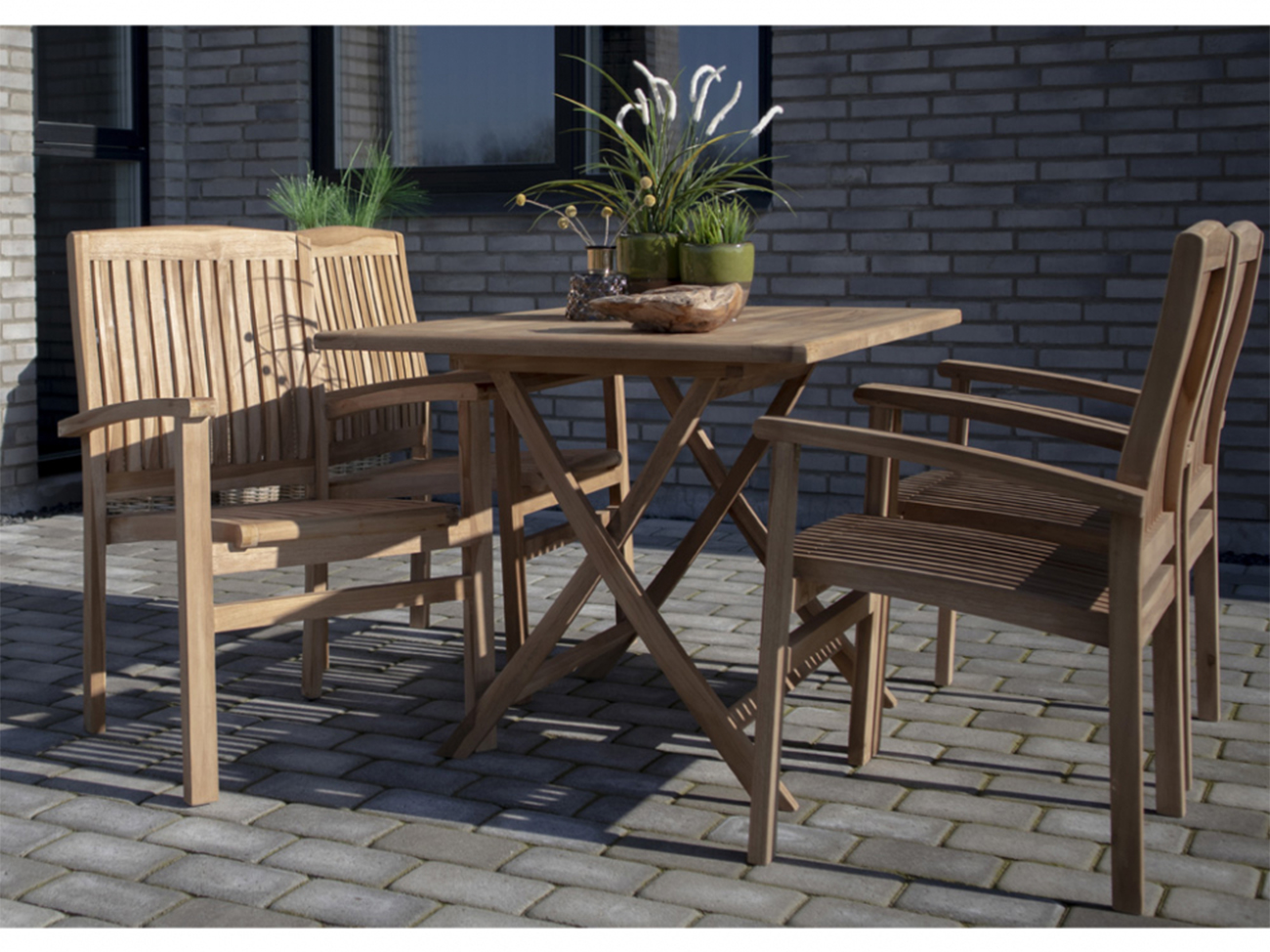 Gartentisch 'Oviedo' 120x80cm - Eiche 