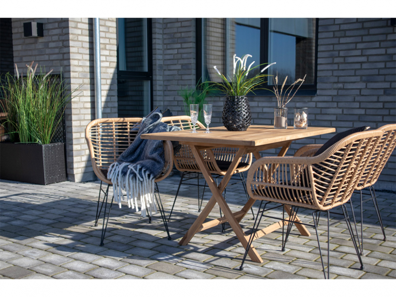 Gartentisch 'Oviedo' 120x80cm - Eiche 