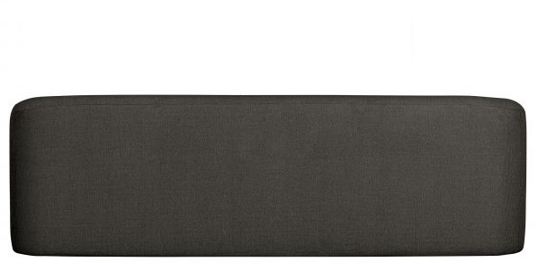 Sofa 'Sloping' Grau/Schwarz