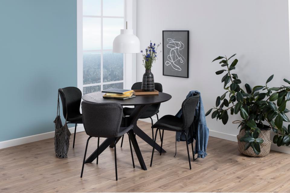 Esstisch 'Kotor' Rund 105cm- Schwarz