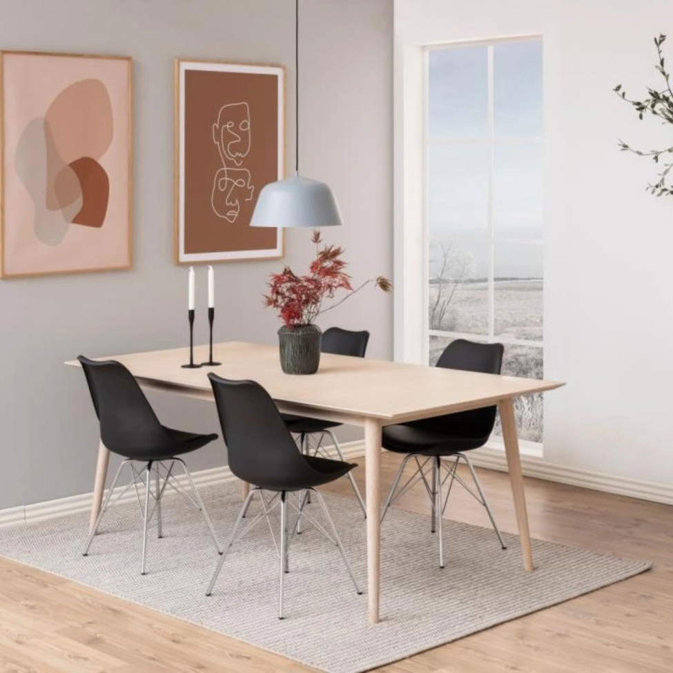 Stuhl 'Eris' - Schwarz/Silber