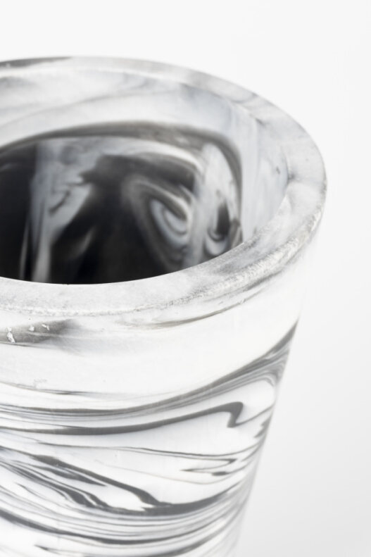 Vase 'Conic' - Schwarz/Weiß S