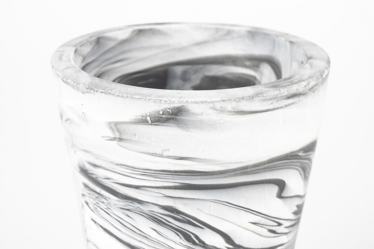 Vase 'Conic' - Schwarz/Weiß M