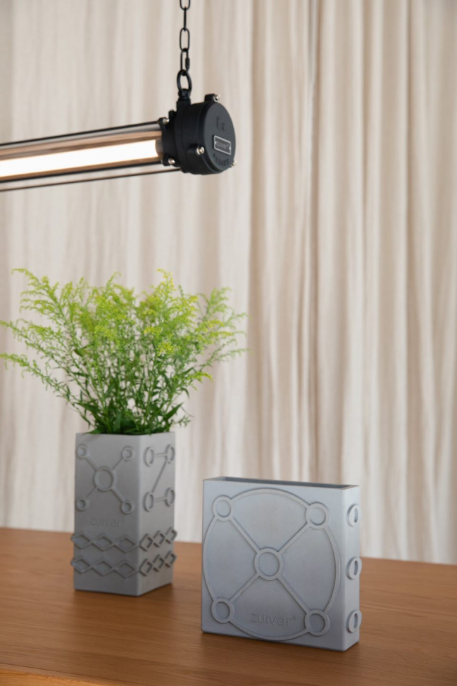 Vase 'Graphic Flat' - Grau