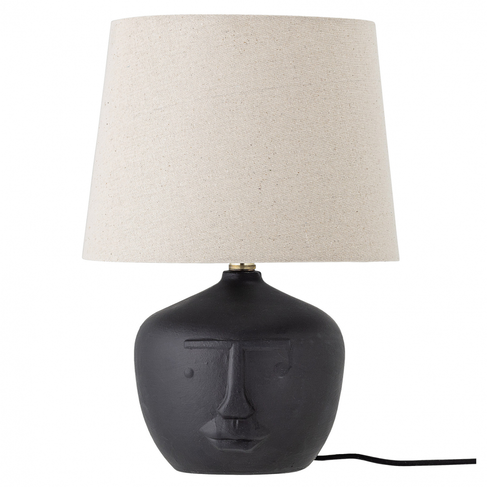 Tischlampe 'Matheo' - Schwarz/Terrakotta