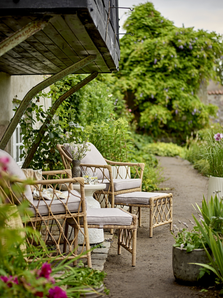 Lounge-Sessel 'Belluce' - Natur/Rattan