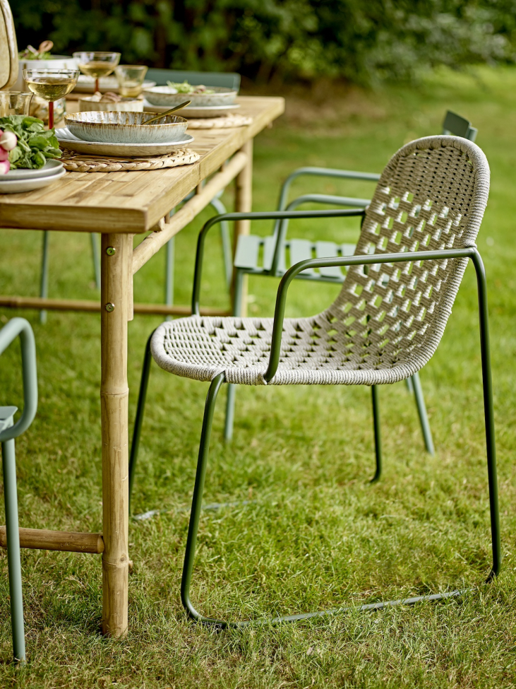 Gartenstuhl „Calana“ – Grün/Metall