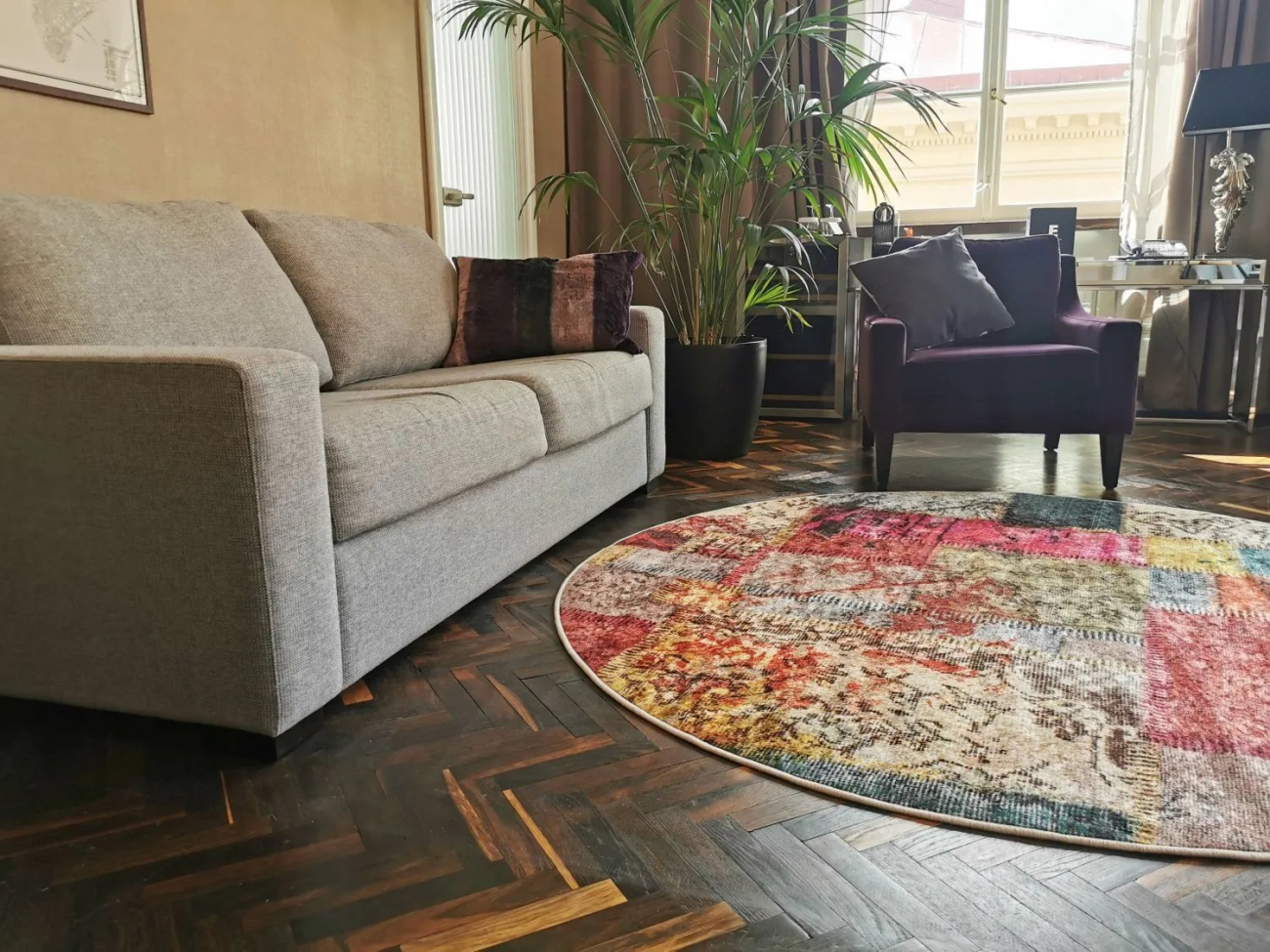 Runder Teppich 'Ariana' 250cm – Mehrfarbig