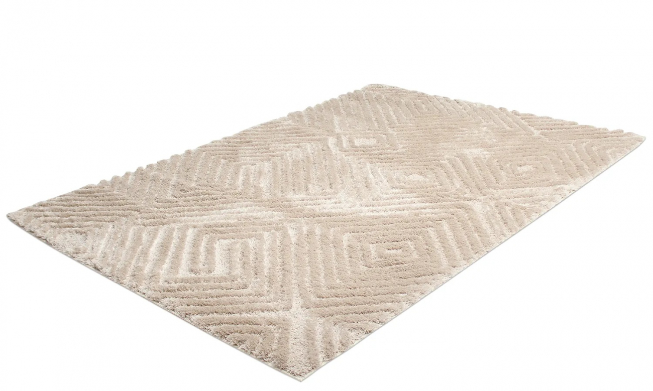Hochflorteppich 'Monti' 120x180cm - Beige